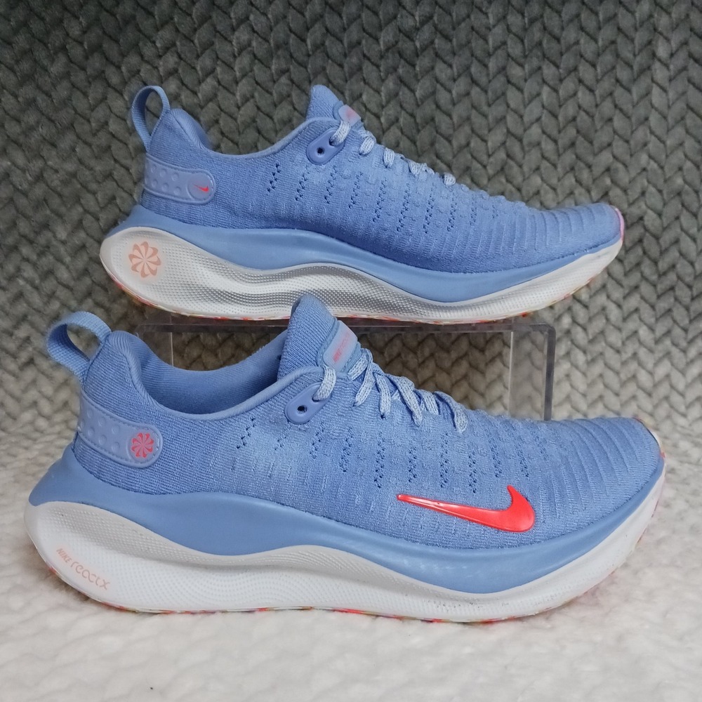Nike ReactX Infinity Run 4 Royal Pulse Hyper Crimson Womens Running Shoes Sz 8.5